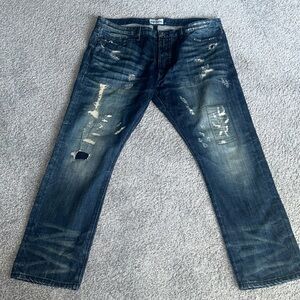 Lightly Distressed Jean by Rivet De Cru